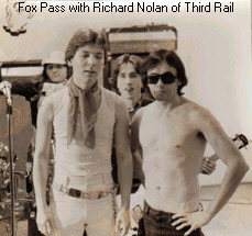 With Richard Nolan of Third Rail in 1977 Photo by Miss Lyn